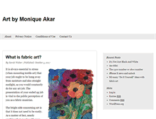 Tablet Screenshot of moniqueakar.com